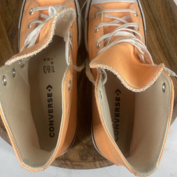 Converse Chuck Taylor AllStar Lift Platform Orange Womens Size 11 High Top Shoes - Picture 9 of 11